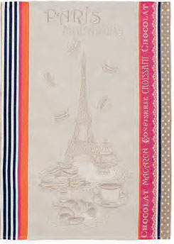 Set of 3 Jacquard dish cloths (Macarons) - Click Image to Close